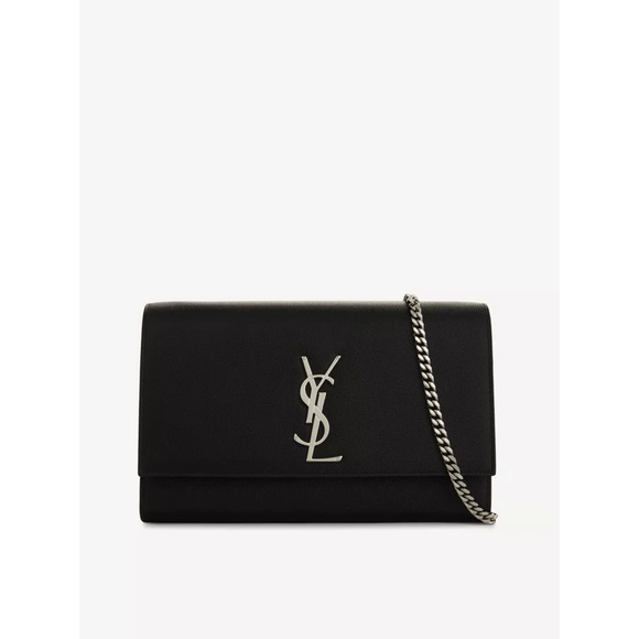 Saint Laurent Handbags - Saint Laurent 'Kate' Black Medium Leather Shoulder Bag